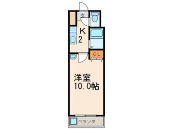 間取図 ニュ－エバ－グリ－ン八幡