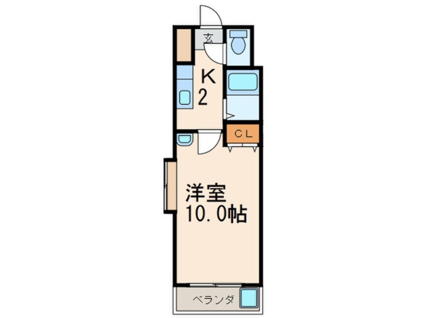 間取図 ニュ－エバ－グリ－ン八幡