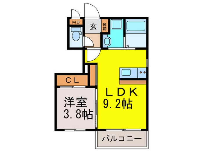 間取り図 ﾘｱﾝﾚｶﾞｰﾛ平尾ｽﾃｰｼｮﾝⅢ