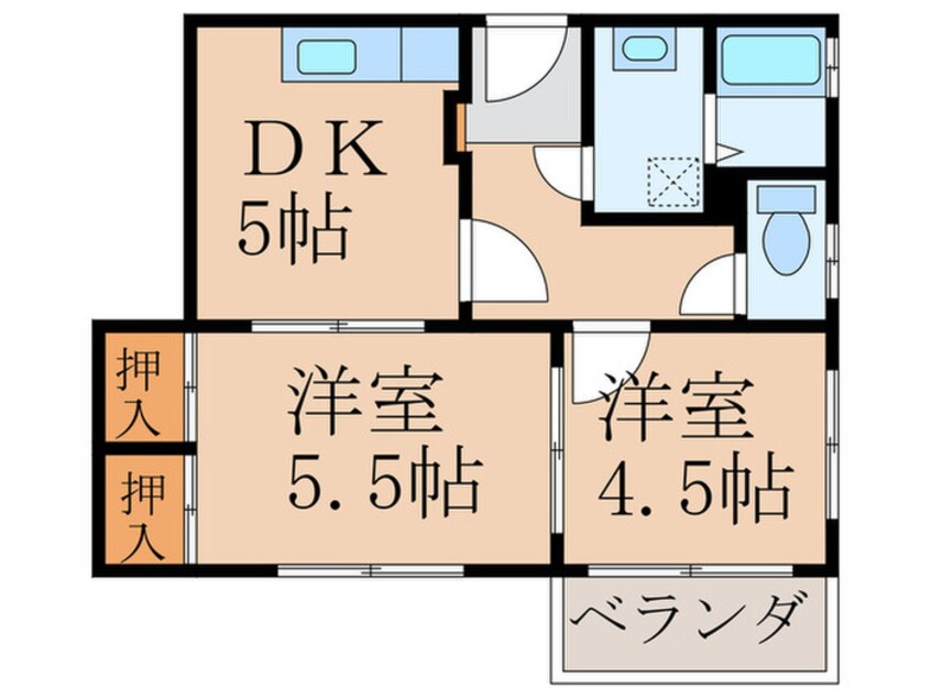 間取図 グレースヴィラ小波瀬