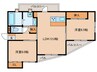 トライコード香椎駅東 2LDKの間取り
