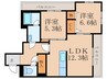 レスポワールK・H 2LDKの間取り