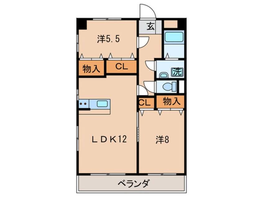 間取図 マリアージュ小森江