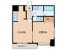 カラーズ 1LDKの間取り