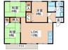 セジュ－ル・フォ－レＢ 3LDKの間取り