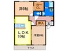TOMハウス 2LDKの間取り