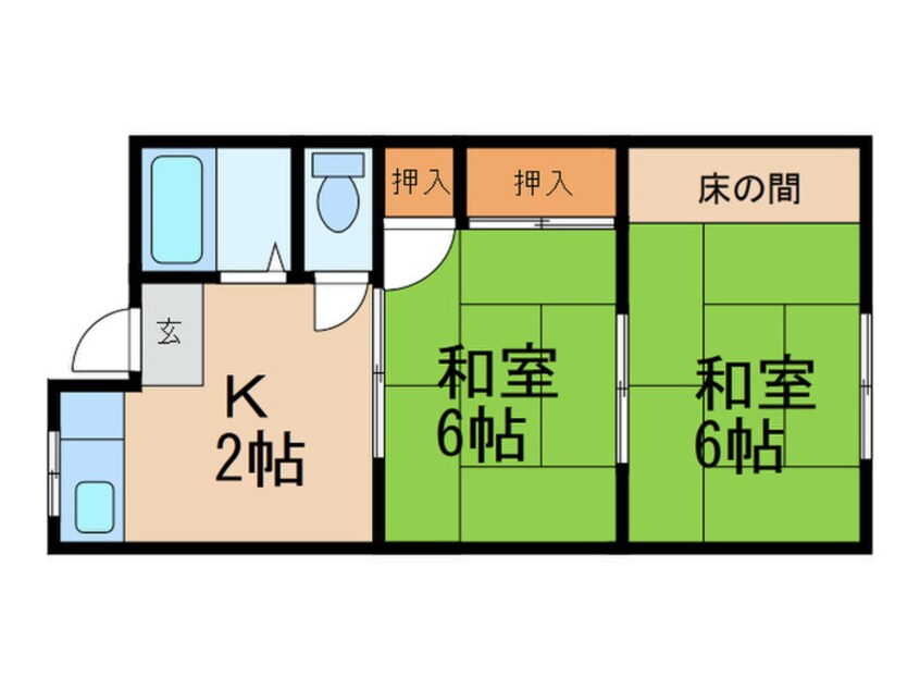 間取図 第一コーポ松本