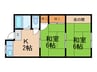 第一コーポ松本 2Kの間取り