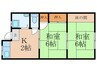 第一コーポ松本 2Kの間取り