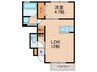 サンサン 1LDKの間取り