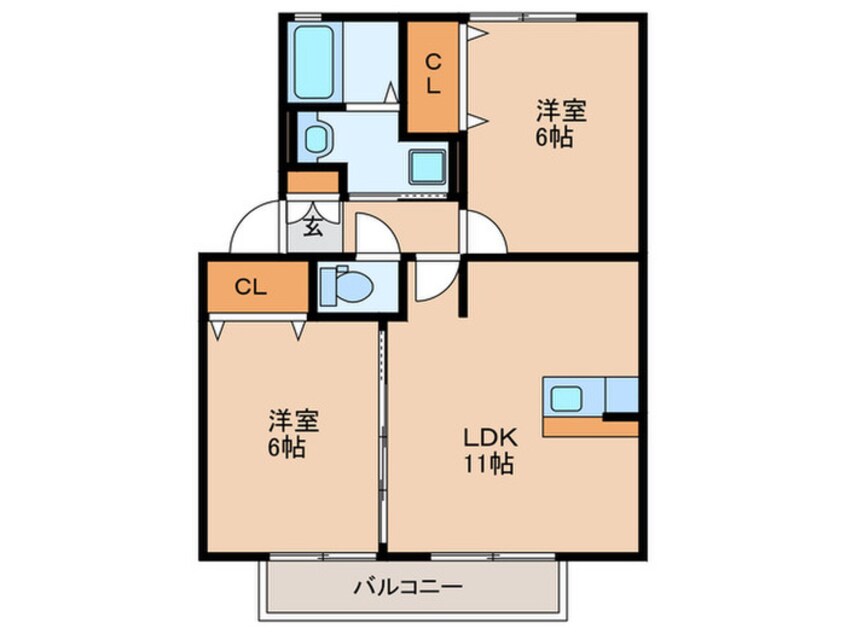 間取図 スカイフラワーⅣ　B棟
