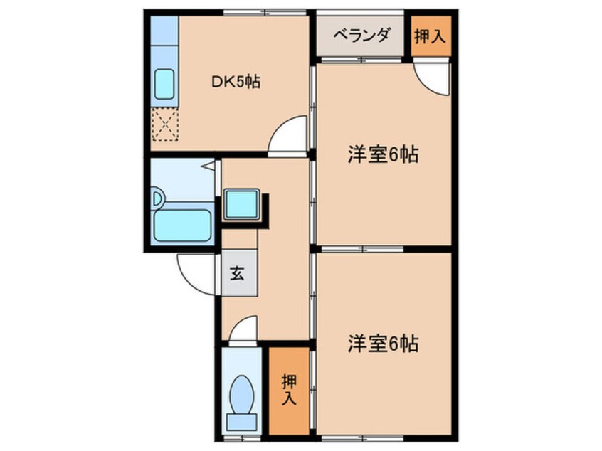 間取図 メモリー小倉２