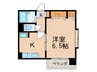 クロスステージ博多駅前 1Kの間取り