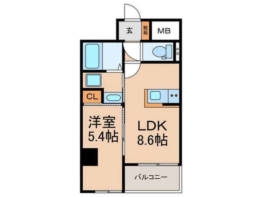 間取図 シャンボールなごみ