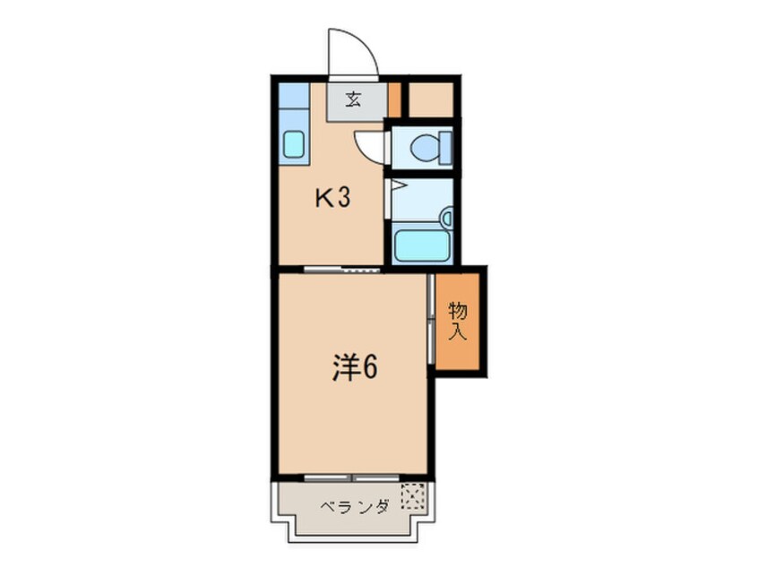 間取図 シャトレ東新町２