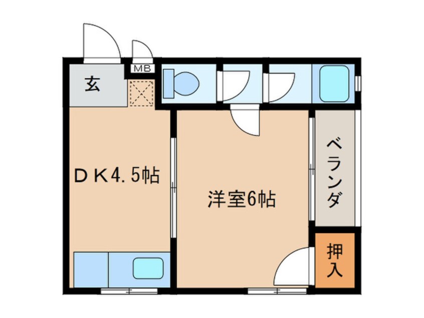 間取図 レディハイツ石井