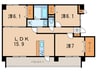 サンライズ百道 3LDKの間取り