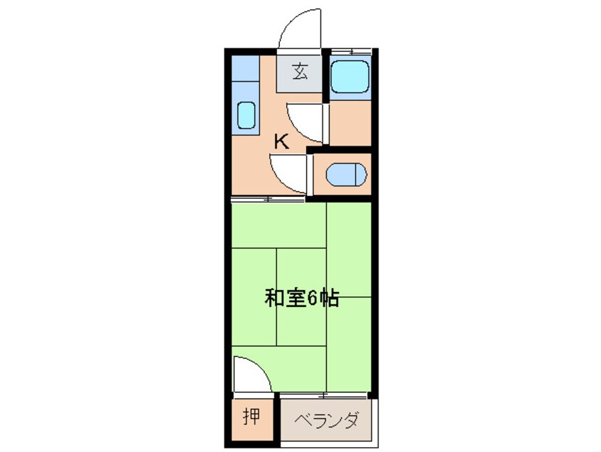 間取図 コーポかわはら