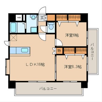 間取図 シャルマンパーク若江