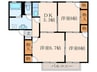 ロイヤルシェルＣ棟 3DKの間取り