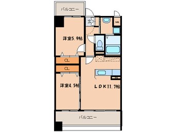 間取図 セゾンドール貝塚