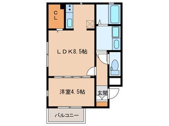 間取図 ベルメゾン昭代エスト