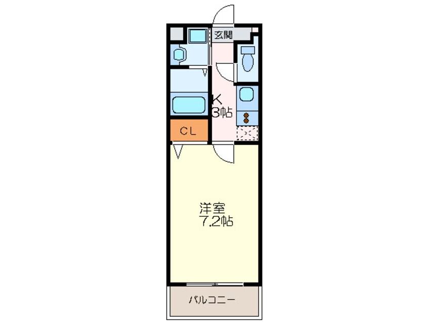 間取図 aube 春の町（ｵｰﾌﾞﾊﾙﾉﾏﾁ）