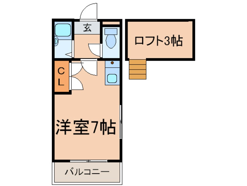 間取図 地行ハイツ