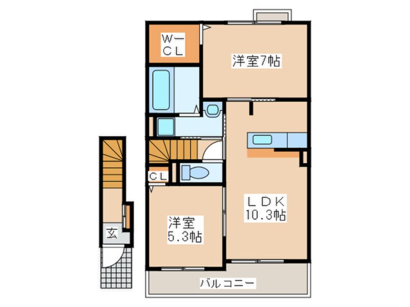 間取図 ウィステリアヒルズ　Ⅰ