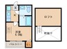 フェスティナレンテ 1Kの間取り