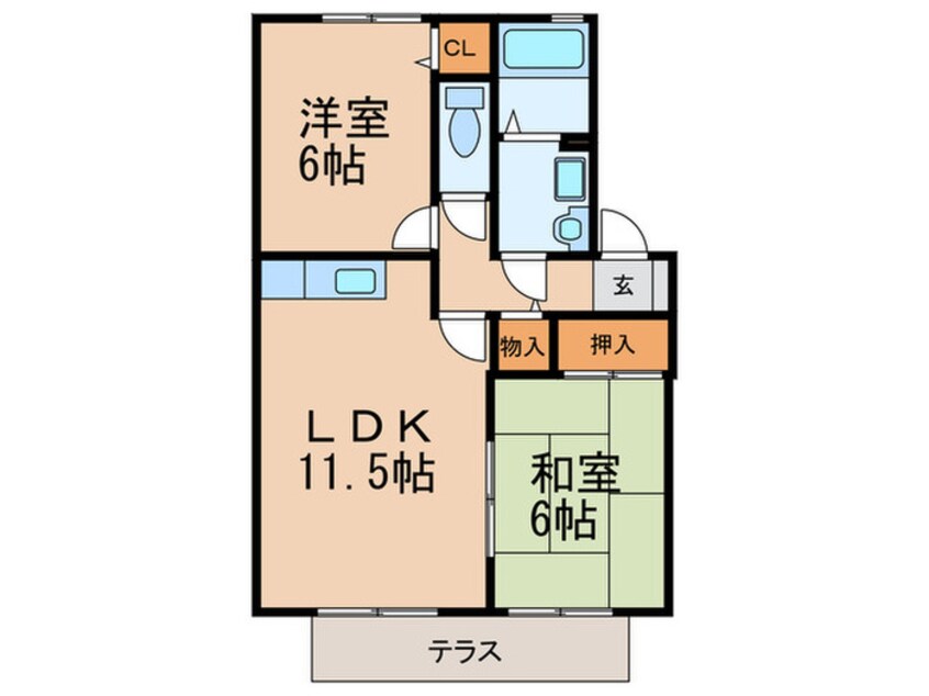 間取図 エスポアール大柳