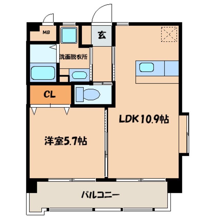 間取図 グレース レオーノ 二日市