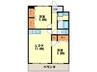 サンコーポ日佐 2LDKの間取り