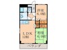 エスポワール 2LDKの間取り