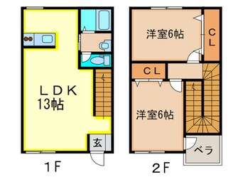 間取図 菜乃花ハイツ　Ⅱ