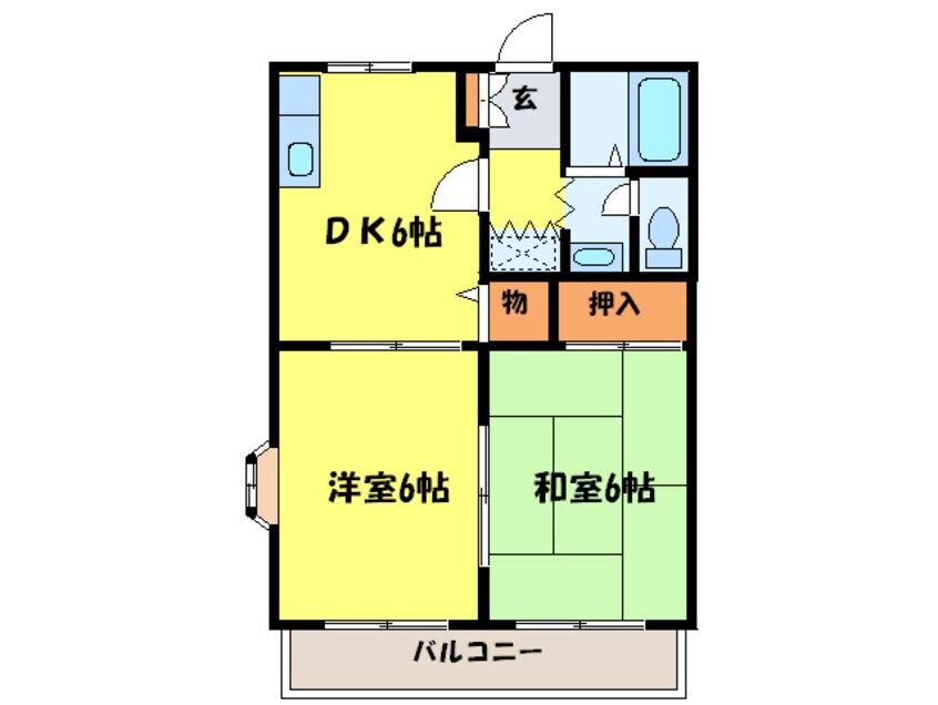 間取図 サンガーデン荒木B