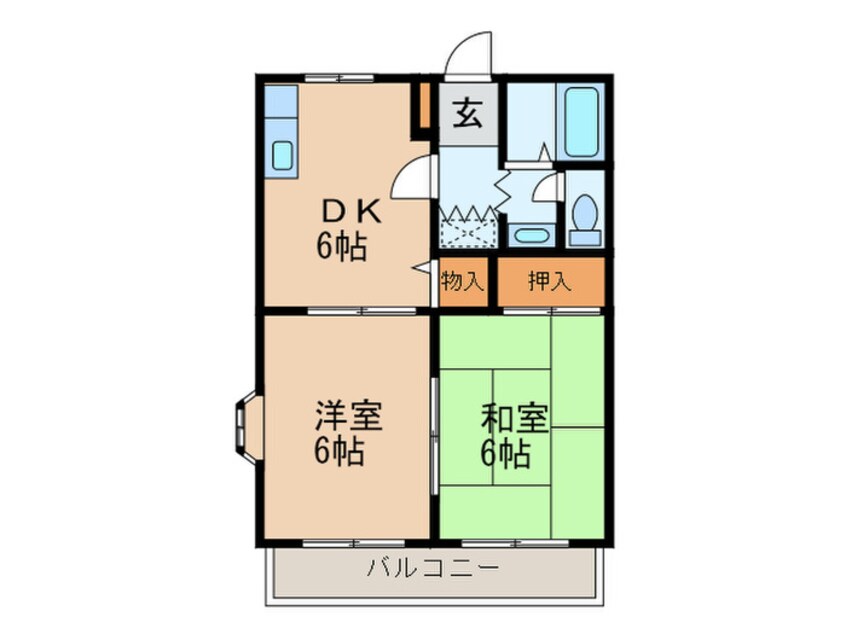 間取図 サンガーデン荒木Ｃ