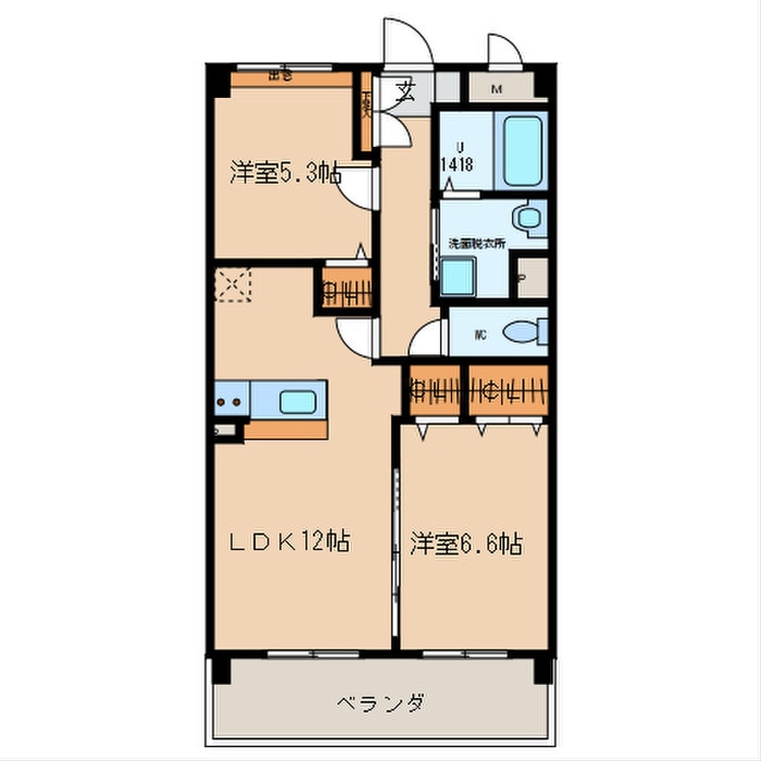 間取り図 ウイングヒルズ壱番館