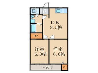 間取図 オーク高野Ａ棟