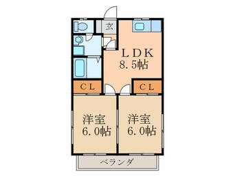 間取図 オーク高野Ａ棟