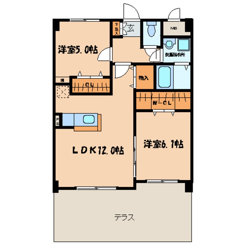 間取図 グランヒルズ