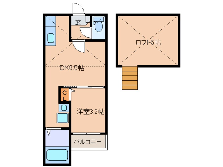 間取図 ＧＯＬＤＷＩＮＧ周船寺　Ⅰ