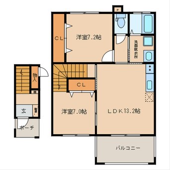 間取図 メゾン・エーデルＢ