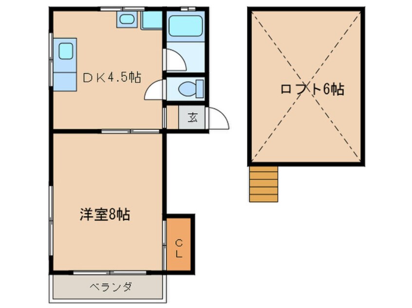 間取図 アンダ－ロック大野城