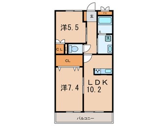 間取図 イーリス虹の丘