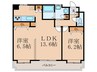 ニュ－リバ－九工大駅前 2LDKの間取り