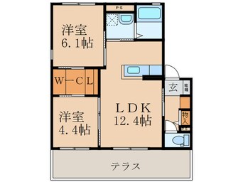 間取図 グリーンタウンＤ