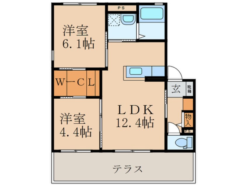 間取図 グリーンタウンＤ