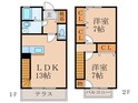 メゾネット浦田　Ｂ棟の間取図