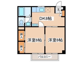 間取図 クリスィーム長野